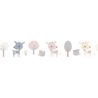 Noordwand Kids Walls Behangrand met hertjes en egels - 45835 4001860458358 Behang Noordwand Kids Walls Behangrand met hertjes en egels - 45835 4001860458358 Behang
