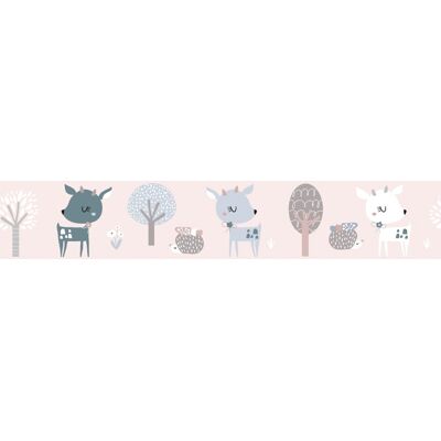 Noordwand Kids Walls Behangrand met hertjes en egels - 45837 4001860458372 Behang Noordwand Kids Walls Behangrand met hertjes en egels - 45837 4001860458372 Behang