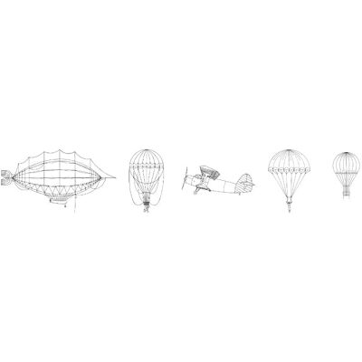 Noordwand Kids Walls Behangrand met zeppelins en parachutes - 45828 4001860458280 Behang Noordwand Kids Walls Behangrand met zeppelins en parachutes - 45828 4001860458280 Behang