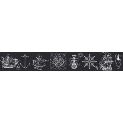 Noordwand Kids Walls Behangrand nautisch navyblauw schepen - 45843 4001860458433 Behang Noordwand Kids Walls Behangrand nautisch navyblauw schepen - 45843 4001860458433 Behang
