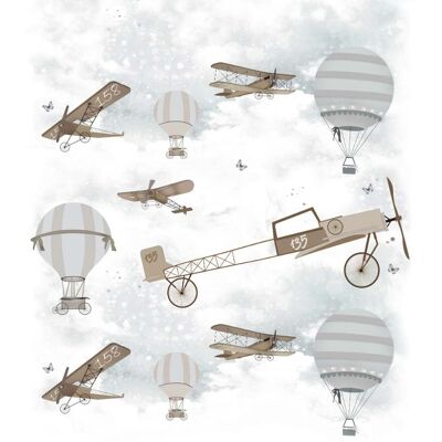 Noordwand Kids Walls Fotobehang met vliegtuigen en luchtballonnen - 45859 4001860458594 Behang Noordwand Kids Walls Fotobehang met vliegtuigen en luchtballonnen - 45859 4001860458594 Behang