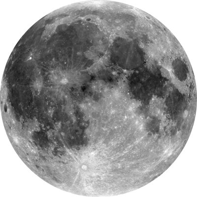 Komar Dots; Komar Home Behangcirkel Moon - D1-019 4036834090159 Behang Komar Dots; Komar Home Behangcirkel Moon - D1-019 4036834090159 Behang