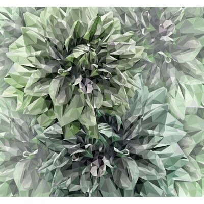 Noordwand Komar Ink Fotobehang Emerald Flowers - INX6-036 4055065230363 Behang Noordwand Komar Ink Fotobehang Emerald Flowers - INX6-036 4055065230363 Behang