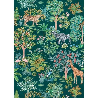 Noordwand Komar Ink Fotobehang Happy Jungle - INX4-055 4055065230554 Behang Noordwand Komar Ink Fotobehang Happy Jungle - INX4-055 4055065230554 Behang
