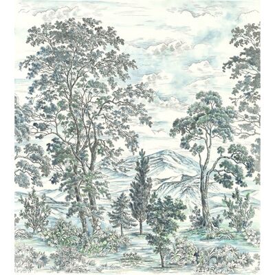 Noordwand Komar Ink Fotobehang Highland Trees - INX5-042 4055065230424 Behang Noordwand Komar Ink Fotobehang Highland Trees - INX5-042 4055065230424 Behang