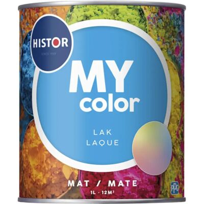 Histor My Color Lak - Mat - 1 Liter - Kleur 8716242977087 Verf Lakverf Binnen Histor My Color Lak - Mat - 1 Liter - Kleur 8716242977087 Verf Lakverf Binnen