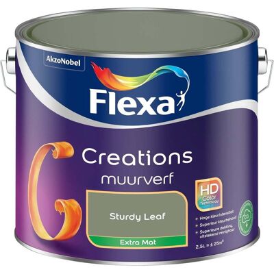 Flexa Creations Muurverf Extra Mat - Sturdy Leaf Flexa Creations Muurverf Extra Mat - Sturdy Leaf
