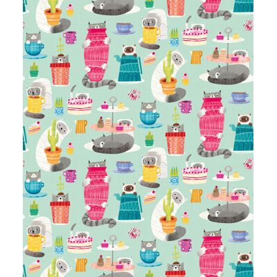 Ohpopsi When I Grow Up - Kitten Kaboodle Spearmint - WGU50108W 754003210682 Behang Ohpopsi When I Grow Up - Kitten Kaboodle Spearmint - WGU50108W 754003210682 Behang