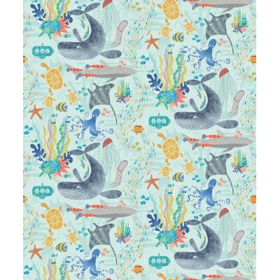 Ohpopsi When I Grow Up - Beneath The Waves Ocean - WGU50131W 754003210910 Behang Ohpopsi When I Grow Up - Beneath The Waves Ocean - WGU50131W 754003210910 Behang