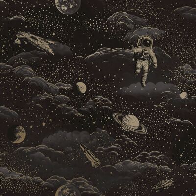Holden Adventure Awaits - 14050 - Lost In Space Black/Gold 5022976140509 Behang Holden Adventure Awaits - 14050 - Lost In Space Black/Gold 5022976140509 Behang