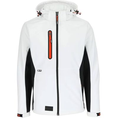 Herock Trystan Softshell Jas - Wit/Zwart 5400707059618 Verf Herock Trystan Softshell Jas - Wit/Zwart 5400707059618 Verf