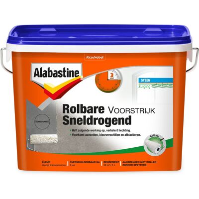 Alabastine Rolbare Voorstrijk Sneldrogend - Transparant Alabastine Rolbare Voorstrijk Sneldrogend - Transparant