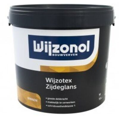 Wijzonol Wijzotex Zijdeglans - 10 Liter - Wit / Kleur 8712952061597 Verf Wijzonol Wijzotex Zijdeglans - 10 Liter - Wit / Kleur 8712952061597 Verf