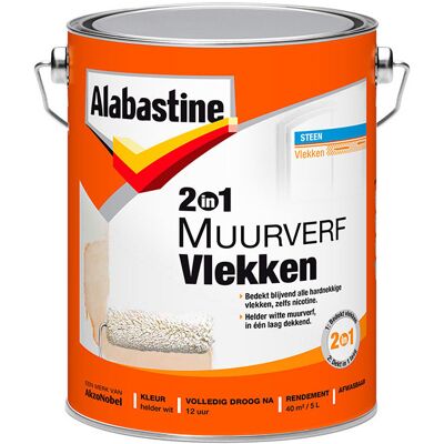 Alabastine 2-in-1 Muurverf Vlekken Alabastine 2-in-1 Muurverf Vlekken