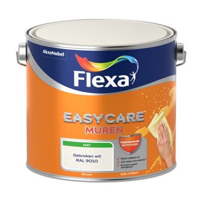 Flexa Easycare Muurverf Mat - RAL 9010 - 2,5 liter Flexa Easycare Muurverf Mat - RAL 9010 - 2,5 liter