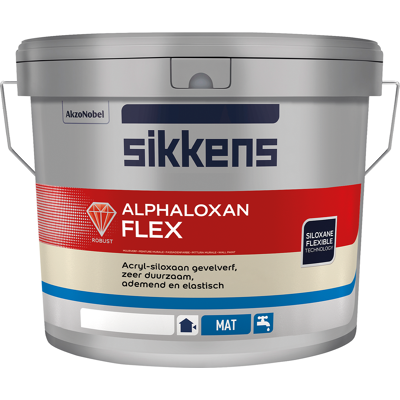 Sikkens Alphaloxan Flex - 10 Liter - Wit / Kleur 8711115248127 Verf Sikkens Alphaloxan Flex - 10 Liter - Wit / Kleur 8711115248127 Verf