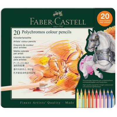 Faber Castell Polychromos - set 20 stuks 4005401100201 Verf Faber Castell Polychromos - set 20 stuks 4005401100201 Verf