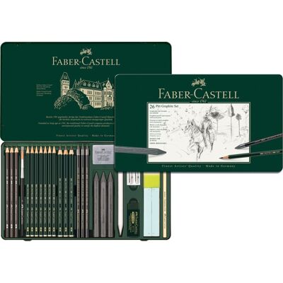 Faber Castell Pitt Grafietset 11-delig 4005401129721 Verf Faber Castell Pitt Grafietset 11-delig 4005401129721 Verf