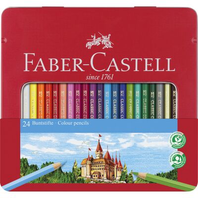 Faber Castell Kleurpotloden - 48 stuks in blik 8991761324042 Verf Faber Castell Kleurpotloden - 48 stuks in blik 8991761324042 Verf