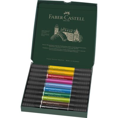 Faber Castell Pitt Artist Pen Dual Marker - set 10 stuks 4005401620105 Verf Faber Castell Pitt Artist Pen Dual Marker - set 10 stuks 4005401620105 Verf