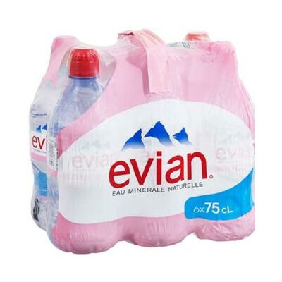EVIAN Water sportverschluss - 6 x 0.75 L EVIAN Water sportverschluss - 6 x 0.75 L