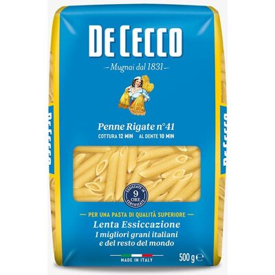 De Cecco Penne Rigate nr. 41 500 g - 500 g De Cecco Penne Rigate nr. 41 500 g - 500 g