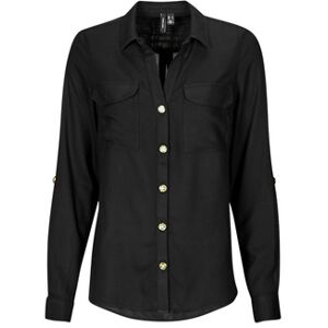 Vero Moda Overhemd VMBUMPY Zwart dames Vero Moda Overhemd VMBUMPY Zwart dames