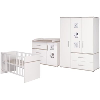roba babykamerset « Moritz » 3-delig - Wit roba babykamerset « Moritz » 3-delig - Wit