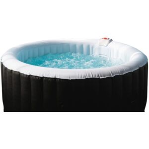 Inflatabele spa met 4 ronde stoelen Ospazia - Diameter: 185 cm - Filter en doek inbegrepen - Zwart Inflatabele spa met 4 ronde stoelen Ospazia - Diameter: 185 cm - Filter en doek inbegrepen - Zwart