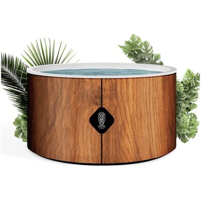 Coco Spa Tahiti Opblaasbare Spa – 150 cm diameter – 800 liter – 2240 W motor – 2 tot 4 personen - Bruin Coco Spa Tahiti Opblaasbare Spa – 150 cm diameter – 800 liter – 2240 W motor – 2 tot 4 personen - Bruin