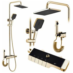 Doucheset Met Thermostaat Rea Rob Termostat Gold - Goudkleurig Doucheset Met Thermostaat Rea Rob Termostat Gold - Goudkleurig