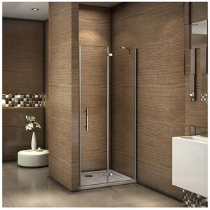 Aica Draaibare douchewand 80x195cm in 6mm antikalk veiligheidsglas, nismontage - Zilverkleurig Aica Draaibare douchewand 80x195cm in 6mm antikalk veiligheidsglas, nismontage - Zilverkleurig