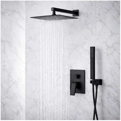 Moderne Zwarte Inbouw Wandgemonteerde Douchekraan, Chantilly 🖤 - Zwart Moderne Zwarte Inbouw Wandgemonteerde Douchekraan, Chantilly 🖤 - Zwart