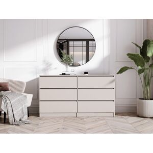 Ladekast: 6 laden, kasjmier, 139 x 79 x 39 cm - Beige Ladekast: 6 laden, kasjmier, 139 x 79 x 39 cm - Beige