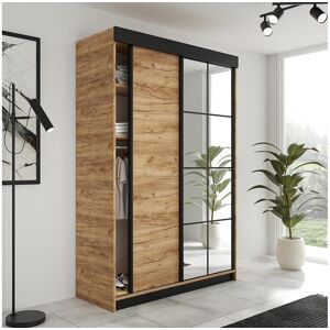 Schuifdeurkast LAMARO 167 eiken Craft goud - Natuurlijk licht Schuifdeurkast LAMARO 167 eiken Craft goud - Natuurlijk licht