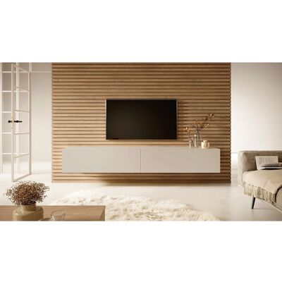 SELSEY TV-meubel - 200 cm - taupe (grijsbeige) - BISIRA - Beige SELSEY TV-meubel - 200 cm - taupe (grijsbeige) - BISIRA - Beige