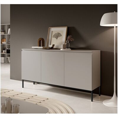 SELSEY Driedeurs ladekast - 150 cm - taupe (grijsbeige) - Bemmi - Beige SELSEY Driedeurs ladekast - 150 cm - taupe (grijsbeige) - Bemmi - Beige