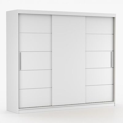 Schuifdeurkast ALBA II 250 cm - Wit Schuifdeurkast ALBA II 250 cm - Wit