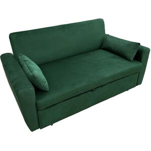 Happy Garden MATT 2-persoons groen fluwelen slaapbank - Groen Happy Garden MATT 2-persoons groen fluwelen slaapbank - Groen