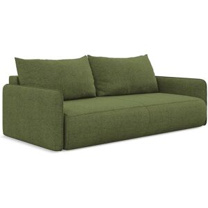 Driezits-slaapbank van flessengroen chenille stof - PALERMO - Groen Driezits-slaapbank van flessengroen chenille stof - PALERMO - Groen