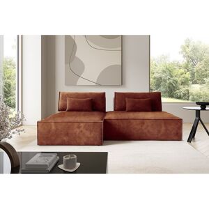 Modulaire hoekbankbed LUCCA Koper - Koperkleurig Modulaire hoekbankbed LUCCA Koper - Koperkleurig