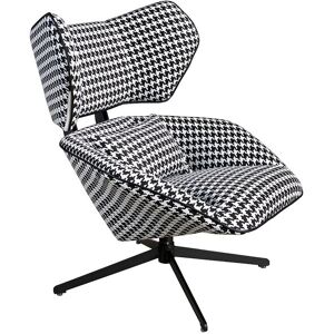 Zwart witte stoffen draaifauteuil 5142 ANGEL CERDA - Zwart Zwart witte stoffen draaifauteuil 5142 ANGEL CERDA - Zwart