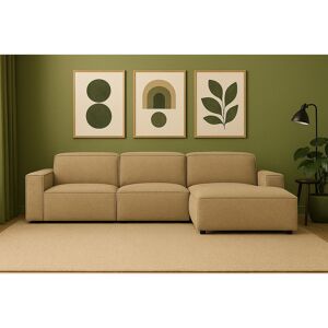 imebel Modulaire hoekbank Cursal A rechts – 284 x 166 cm, leichbruin Raven 34, modern design - Bruin imebel Modulaire hoekbank Cursal A rechts – 284 x 166 cm, leichbruin Raven 34, modern design - Bruin