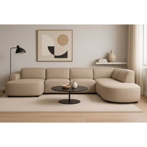 imebel Modulaire hoekbank CURSAL H – links, beige Raven 30, 364×166/284×70 cm - Beige imebel Modulaire hoekbank CURSAL H – links, beige Raven 30, 364×166/284×70 cm - Beige