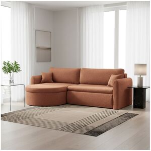 Sofia Möbel Universele hoekbank Verona L met slaapfunctie, voor de woonkamer, baksteenrood - Rood Sofia Möbel Universele hoekbank Verona L met slaapfunctie, voor de woonkamer, baksteenrood - Rood