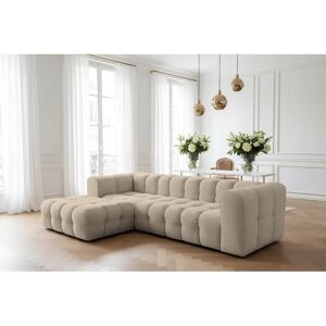 Sofia Möbel Baloo L hoekbank, voor de woonkamer, Moly-stof, links, beige - Beige Sofia Möbel Baloo L hoekbank, voor de woonkamer, Moly-stof, links, beige - Beige