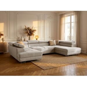 Sofia Möbel Hoekbank Falio U2, stof Noel, grijsbeige (17) - Taupe Sofia Möbel Hoekbank Falio U2, stof Noel, grijsbeige (17) - Taupe