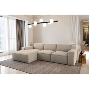 Sofia Möbel Hoekbank voor de woonkamer, Siena Artico, links, beige - Beige Sofia Möbel Hoekbank voor de woonkamer, Siena Artico, links, beige - Beige