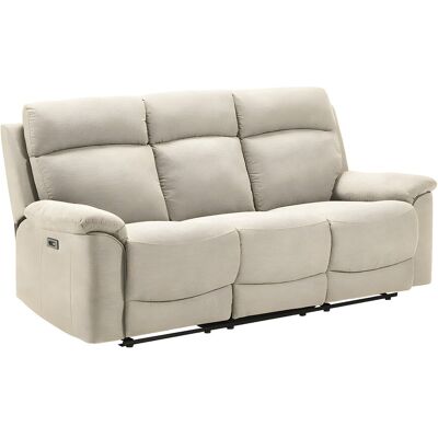 Les Tendances Relaxbank in stof Katika-Kleur Licht beige-Systeem Handmatig-Aantal plaatsen) 3 plaatsen - Beige Les Tendances Relaxbank in stof Katika-Kleur Licht beige-Systeem Handmatig-Aantal plaatsen) 3 plaatsen - Beige