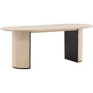Venture Home Bianca eetkamertafel 90x200cm eik fineer. - Beige Venture Home Bianca eetkamertafel 90x200cm eik fineer. - Beige